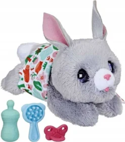 Hasbro F4084 FurReal Neugeborenes Häschen Hase Schließt Die Augen Geräusche