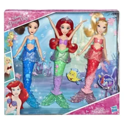Hasbro E5052EU50 - Disney Princess - Puppen Mit Zubehör, 3er Pack, Arielle Die Meerjungfrau
