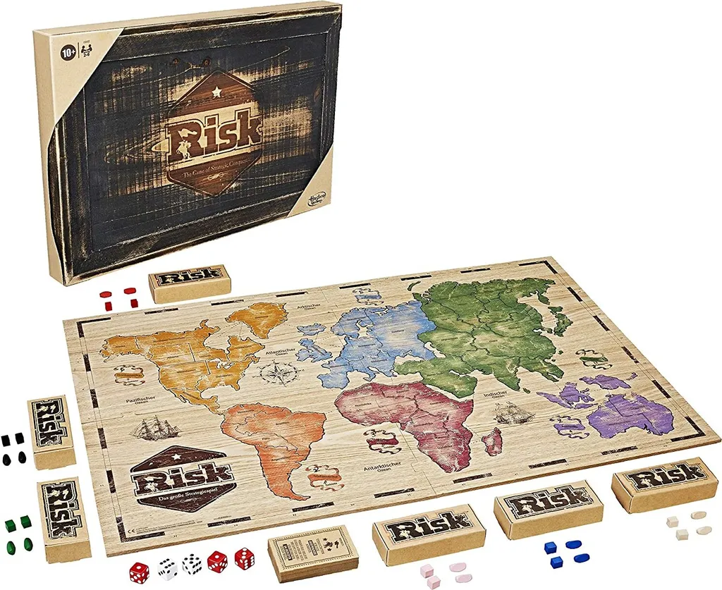Hasbro - Risiko - Holz Sonderedition Brettspiel Gesellschaftsspiel 5 Hasbro - Risiko - Holz Sonderedition Brettspiel Gesellschaftsspiel – Bild 3