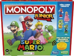 Hasbro Spiele & Puzzle Monopoly Junior Super Mario Edition Brettspiele Spiele Familie IP Security Lock - Release Date 31 March 2022