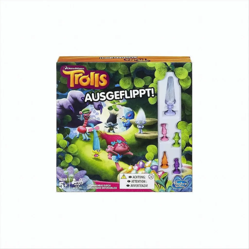 Hasbro Gaming - Ausgeflippt! Trolls B8441100 4 Hasbro Gaming - Ausgeflippt! Trolls B8441100 – Bild 2